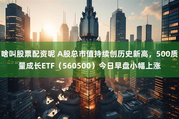 啥叫股票配资呢 A股总市值持续创历史新高，500质量成长ETF（560500）今日早盘小幅上涨