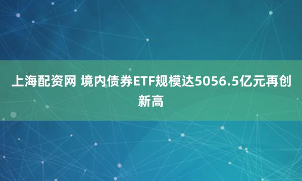 上海配资网 境内债券ETF规模达5056.5亿元再创新高